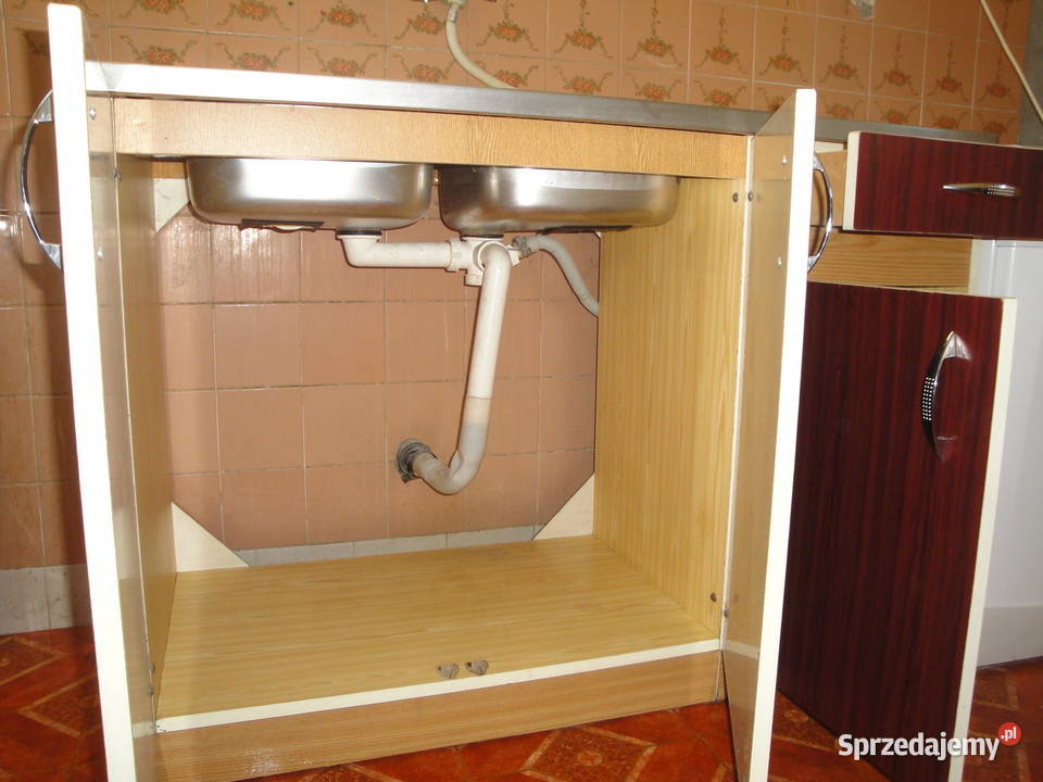 zlewozmywak dwukomorowy z ociekaczem z szafką 60cm Kraków