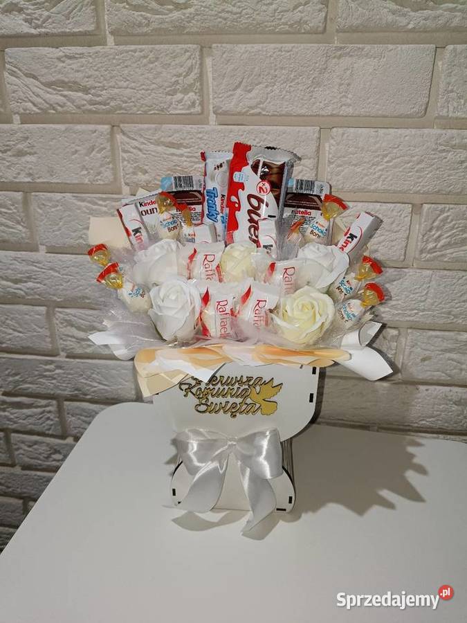 Prezent na Komunię Słodki bukiet na komunię sprzedam