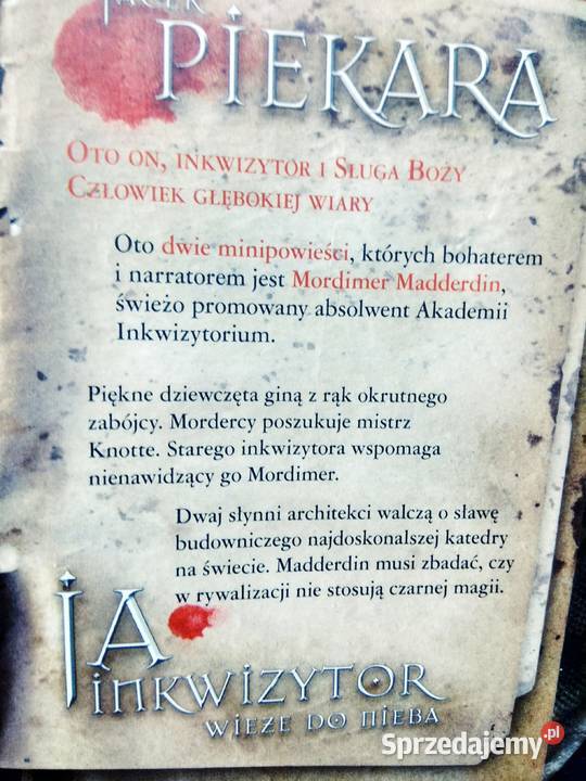 Ja inkwizytor Piekara książki fantasy