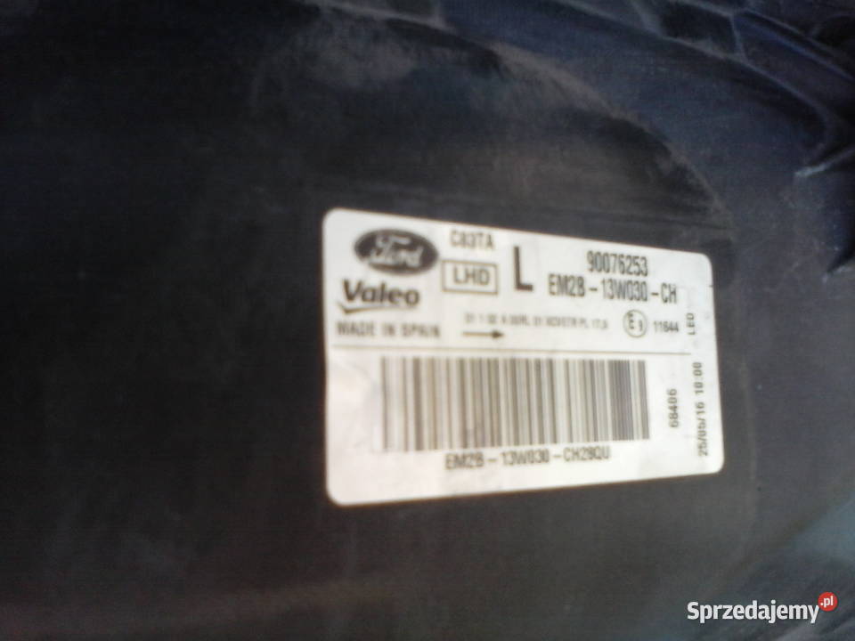 Ford S II lampa przednia prawa Full Dynamic Led Rok produkcji 2014 łódzkie Łódź