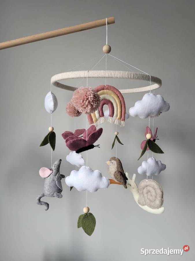 Karuzela do łóżeczka myszka wróbelek i ślimak śląskie Częstochowa sprzedam