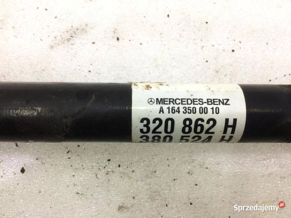 PÓŁOŚ PRAWY TYŁ MERCEDES W164 30 1643500010 sprzedam