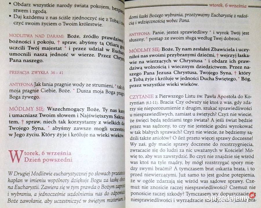 OREMUS Teksty Liturgii Mszy Świętej 092022 lubelskie Chełm sprzedam