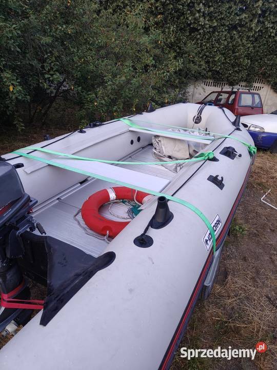 Ponton Kormoran 400D Alu podłoga kill przyczepka Pływanie Łódź