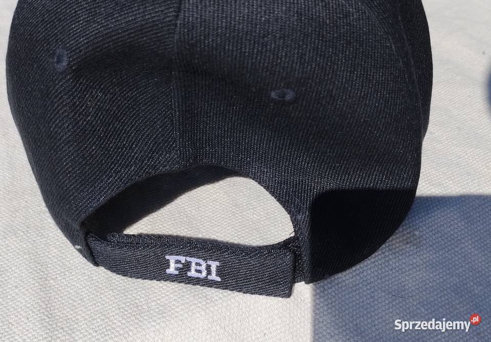 Czapka z daszkiem FBI z medalem FBI platerowanym Wołomin