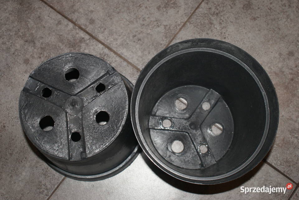 Doniczki produkcyjne 19 3L okrągłe czarne