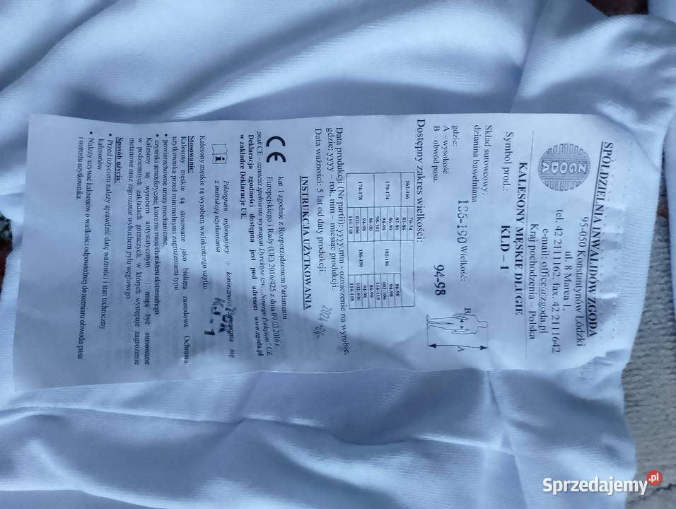 Kalesony męskie długie 2 Wrocław