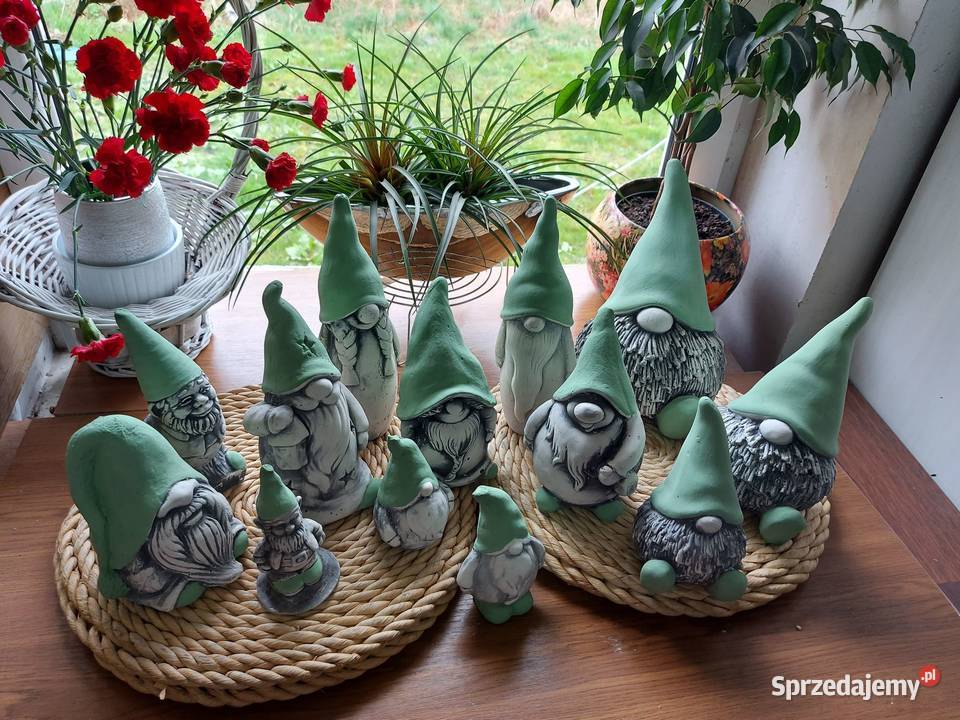 Skrzaty ogrodowe krasnale mega zestaw krasnali Wrocław sprzedam