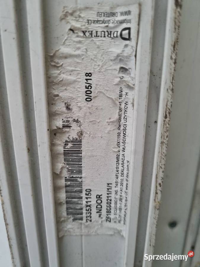 NOWE okna Drutex PVC 233 x 115 szyby Skarżysko-Kamienna