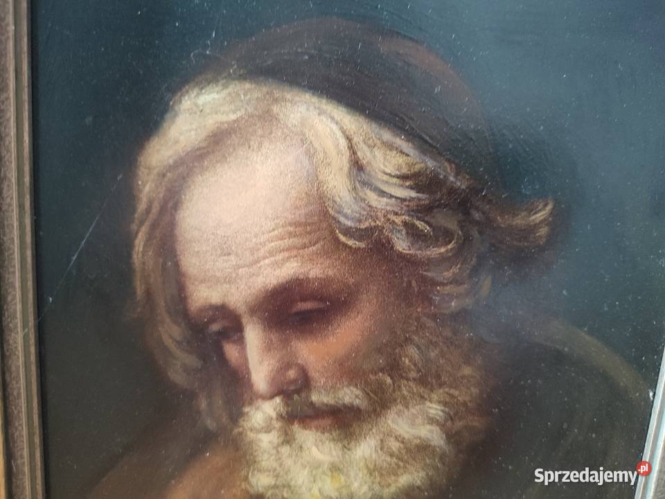 Piękny obraz olejny portret sygnowany Malarstwo Łódź