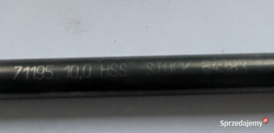 Wiertło STOCK fi 10 HSS łódzkie Czarnożyły