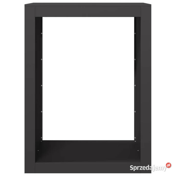 Stojak na drewno opałowe czarny 60x40x80 stalowy Warszawa