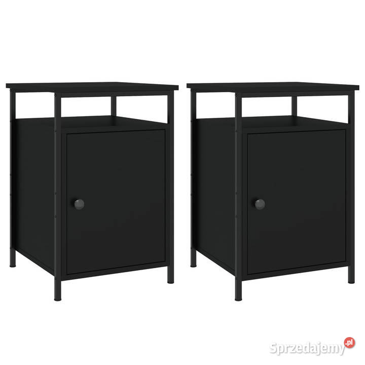 Szafki nocne 2 czarne 40x42x60 WM825864 Warszawa
