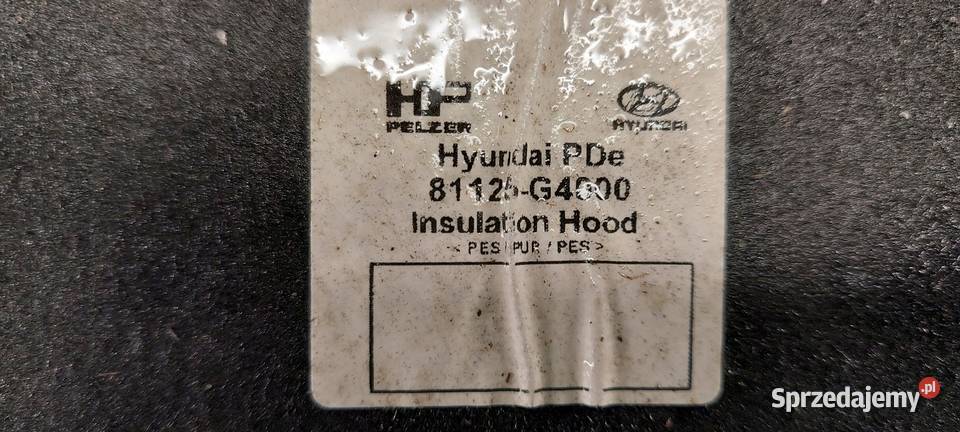 WYGŁUSZENIE MASKI KORKI HYUNDAI I30 III 2017 Międzychód