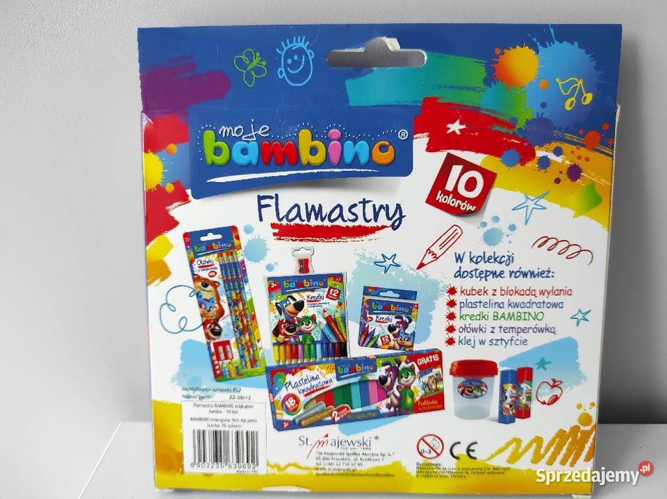 Bambino Jumbo flamastry mazaki pisaki 10 Artykuły szkolne Płock sprzedam