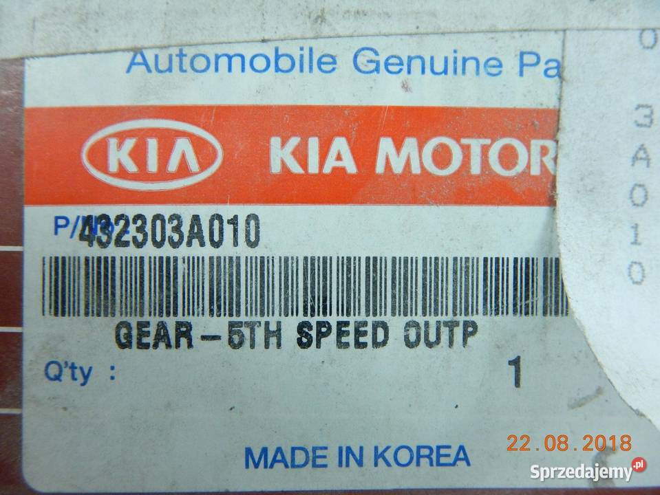 SYNCHRONIZATOR 5 BIEGU HYUNDAI TRAJET 20 CRDI osobowe