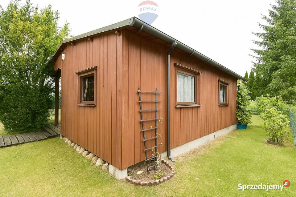 Urokliwa działka ROD Kajetany domek ochrona