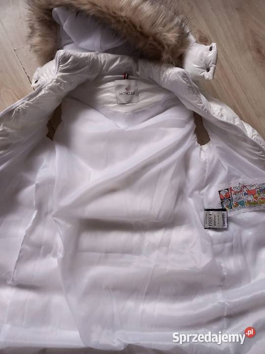 Moncler nowa kamizelka długa damska L biała Puch  Stalowa Wola sprzedam