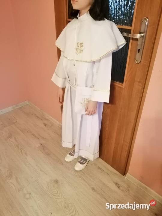 Alba komunijna dziewczynki 140 szczuplej