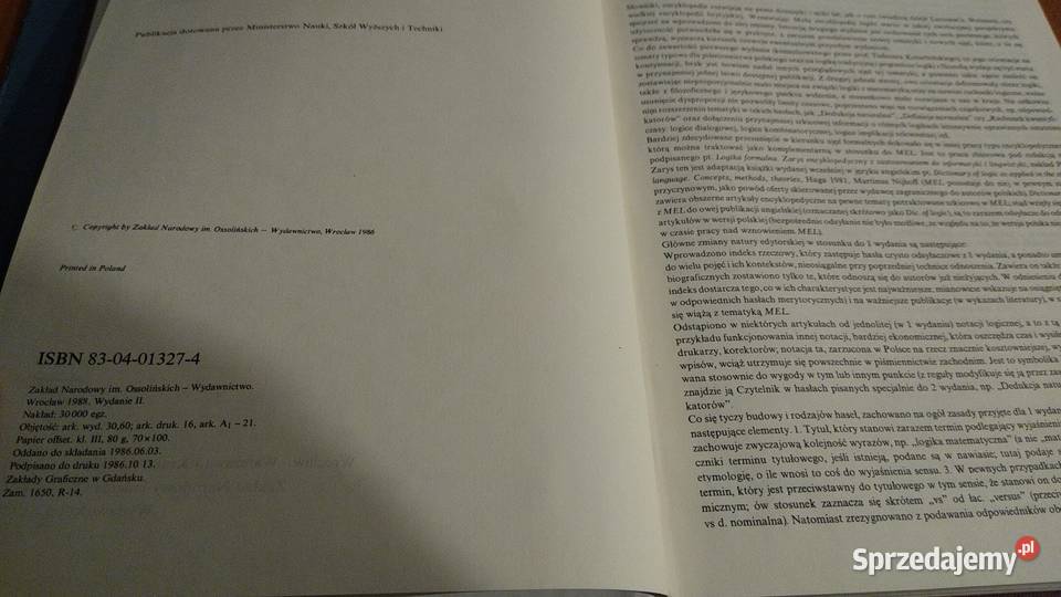 Mała encyklopedia logiki red Witold Marciszewski twarda z obwolutą Gdańsk