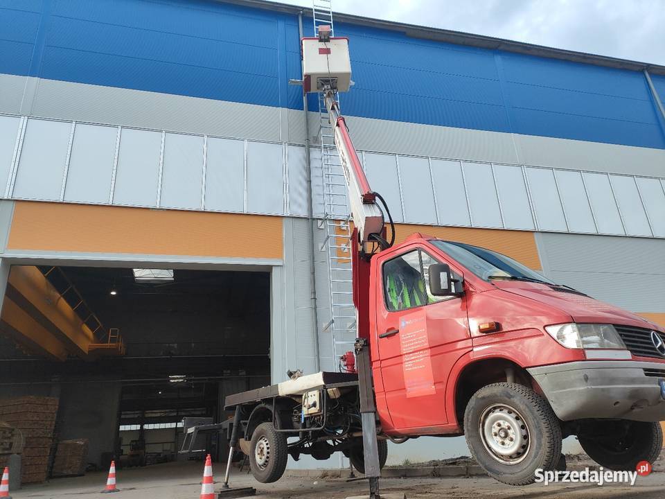 Podnośnik koszowy zwyżka Multitel 162 Mercedes nieuszkodzony Kłobuck