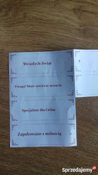 Karneciki na życzenia 26 sztuk Iława