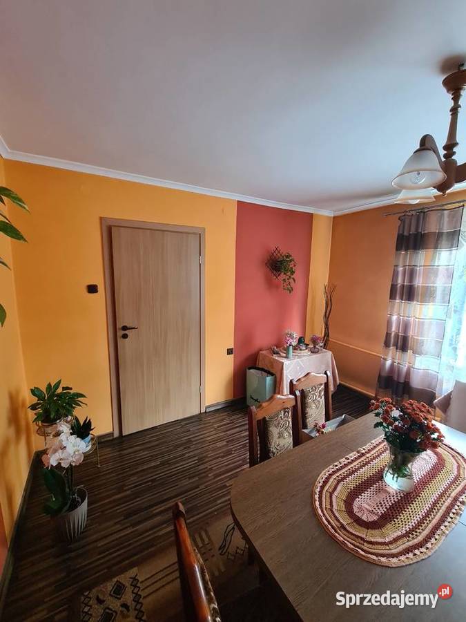 Piętrowy dom z garażem i budynkiem gospodarczym siatka