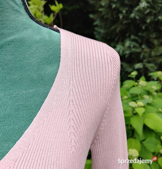 Sweter Orsay różowy L 40 wiskoza prążkowany Szczecin