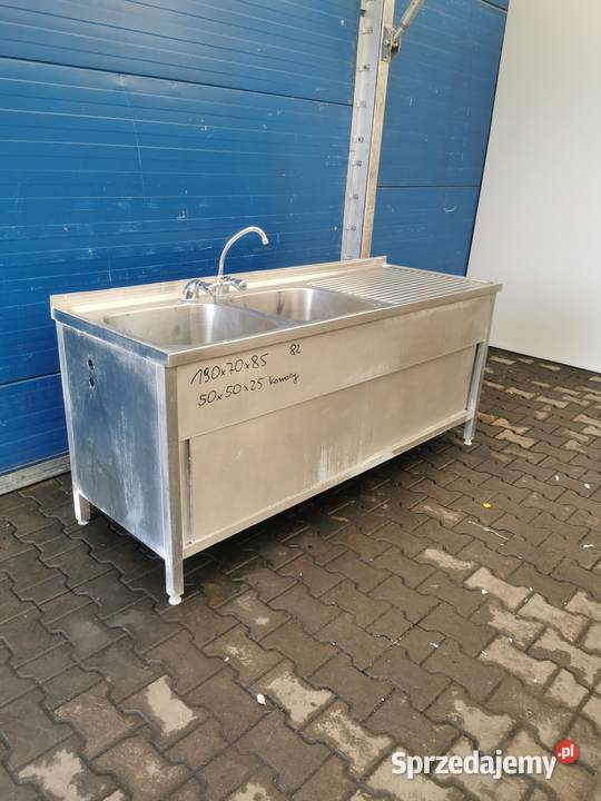 Zlew 2 komorowy 190x70x85 ko0mory 50x50x25 82 Krotoszyn