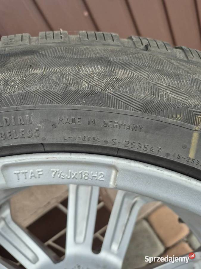 Sprzedam koła alu 18 z oponami zima IDEALNE do Wojnicz