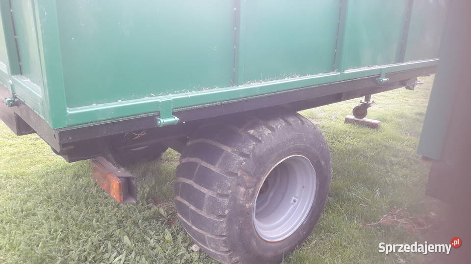 Przyczepa wywrotka jednoosiowa do tyłu