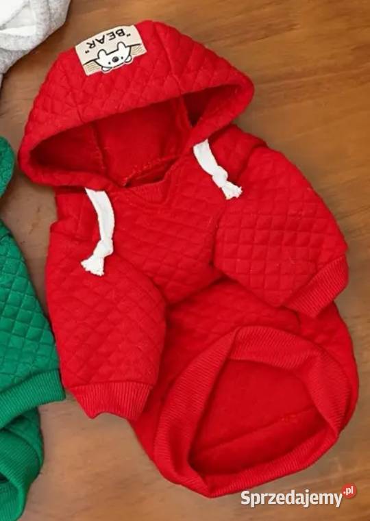 Czerwona ciepła bluza małego pieska L Dla psów łódzkie Bełchatów
