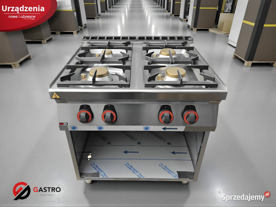 Kuchnia gazowa 4palnikowa na podstawie otwartej Ostrów Wielkopolski