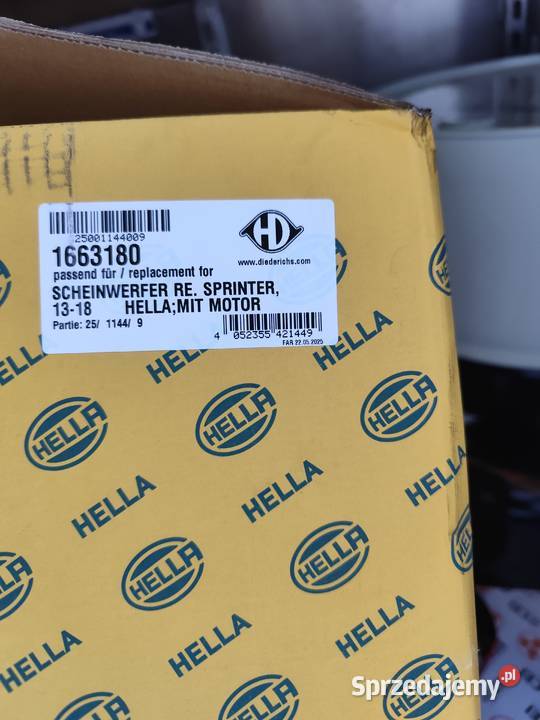 Reflektor Lampa Sprinter 906 Lift HELLA