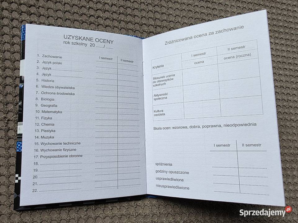 nowy dzienniczek ucznia twarda okładka sprzedam