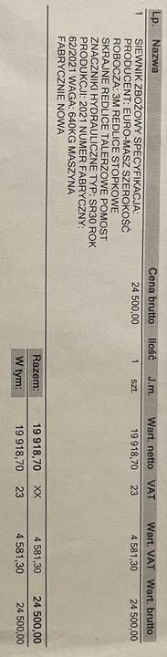 Siewnik euromasz sr300 3 metry lubelskie Hrubieszów