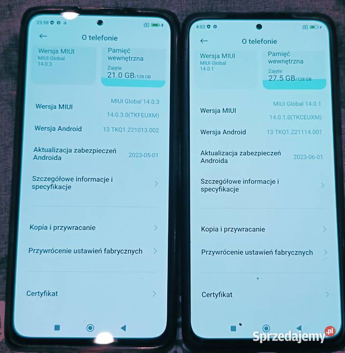 Redmi Note 10 pro i Redmi Note 11 pro 5G Warszawa