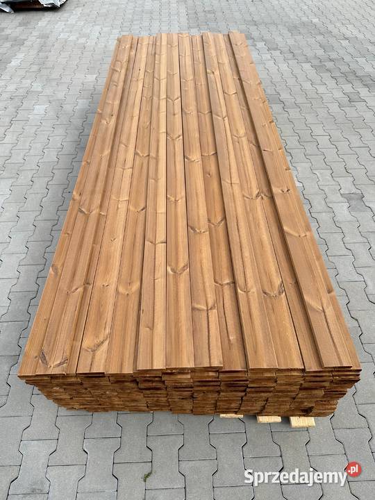 Deska elewacyjna drewniana thermo sosna KL A B dolnośląskie Prusice