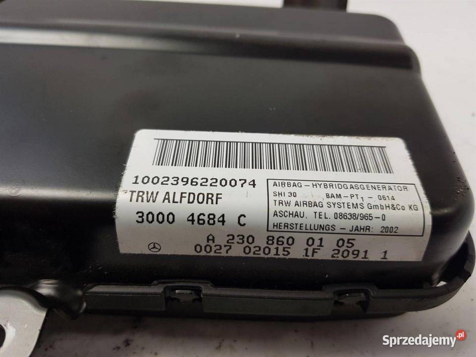 PODUSZKA AIRBAG A2308600105 MERCEDES SL R230