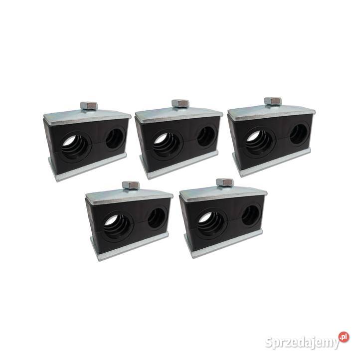 5x OBEJMA PODWÓJNA 20 mm MOCOWANIE PRZEWODÓW Solec Kujawski