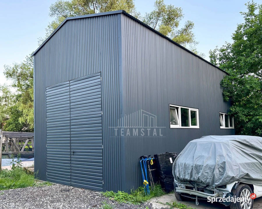 Hala Garaż Blaszany 5x10m Brama Dwuskrzydłowa Bełchatów