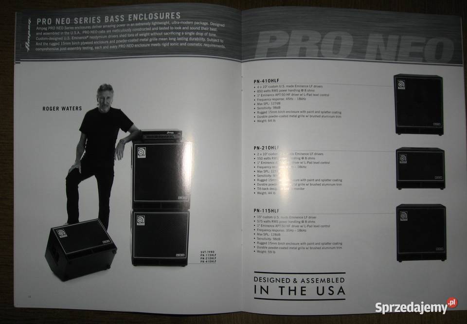 Ampeg two Catalogs Lists 2002 2003 2006 Kępice