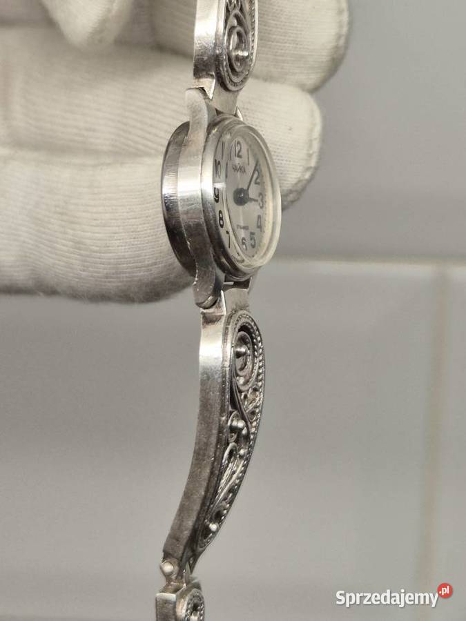 Damski ażurowy zegarek Czajka Chorzów