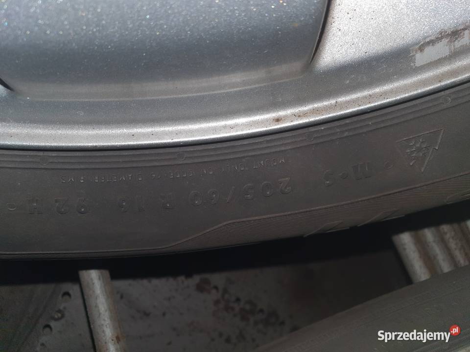 Koła z felgami opony zimowe Peugeot R16 205 60 Warszawa