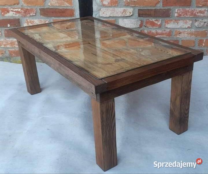 Stolik kawowy stare drewno