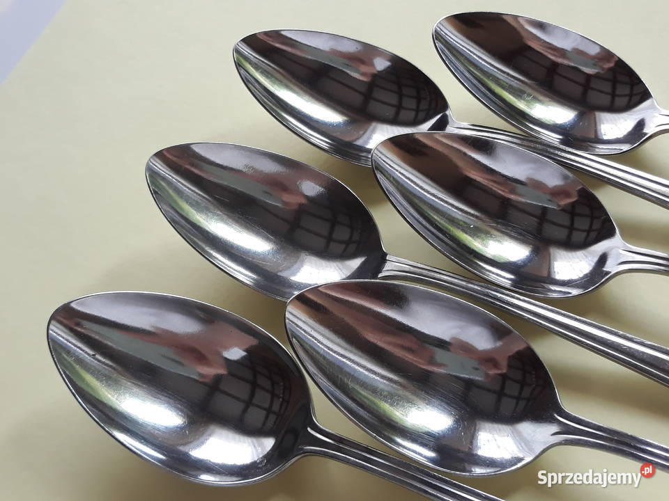 Duże łyżki obiadowe 3 SATURN sztućce PRL Dąbrowa Górnicza sprzedam