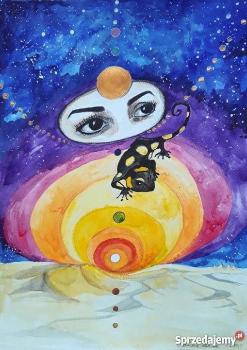 KAPŁANKA akwarela artystki Adriany Laube obraz Katowice