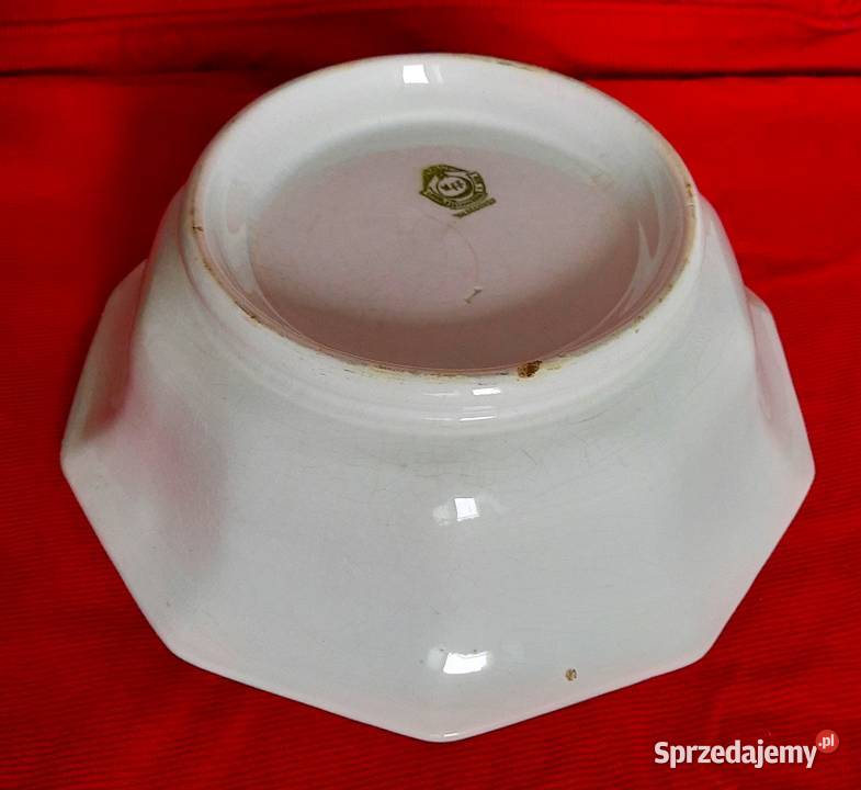 Włocławek Stara Duża Porcelanowa Misa Salatera Porcelana i szkło Gliwice