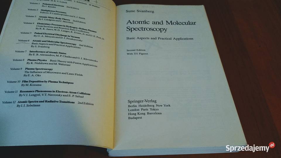 Atomic and molecular spectroscopy basic aspects Gdańsk