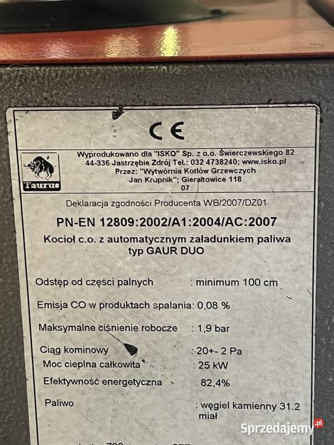 Kotłownia z piecem z podajnikiem na ekogroszek Lubin